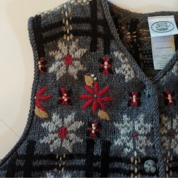 Laura Ashley Vintage Sweater Vest Medium - Picture 5 of 9